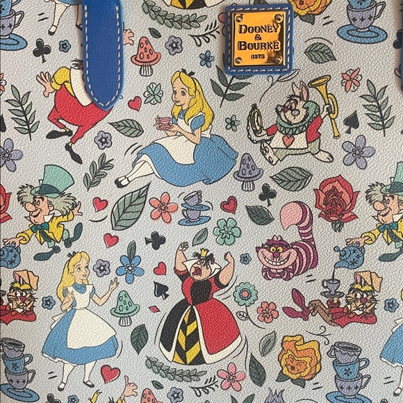 Disney Dooney and Bourke Alice in Wonderland tote - Picture 3 of 7